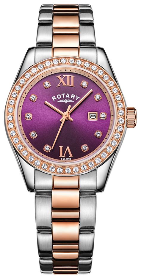 two tone rose gold watch